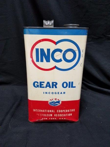 INCO Gear Oil 1.2 Gallon Full Metal Oil Can