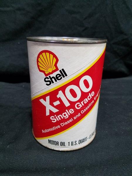 SHELL OIL CAN