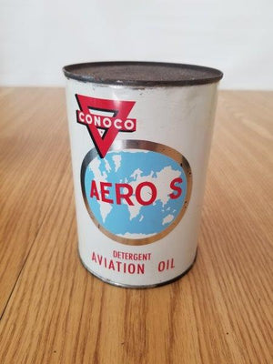 Conoco Aero S Aviation Quart Motor Oil Can